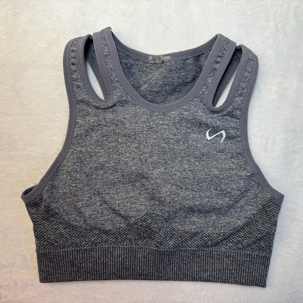 TLF Gray Heather Sports Bra